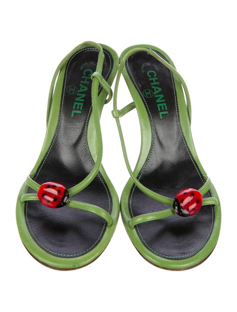 chanel lady bug sandals|Chanel kid sandals.